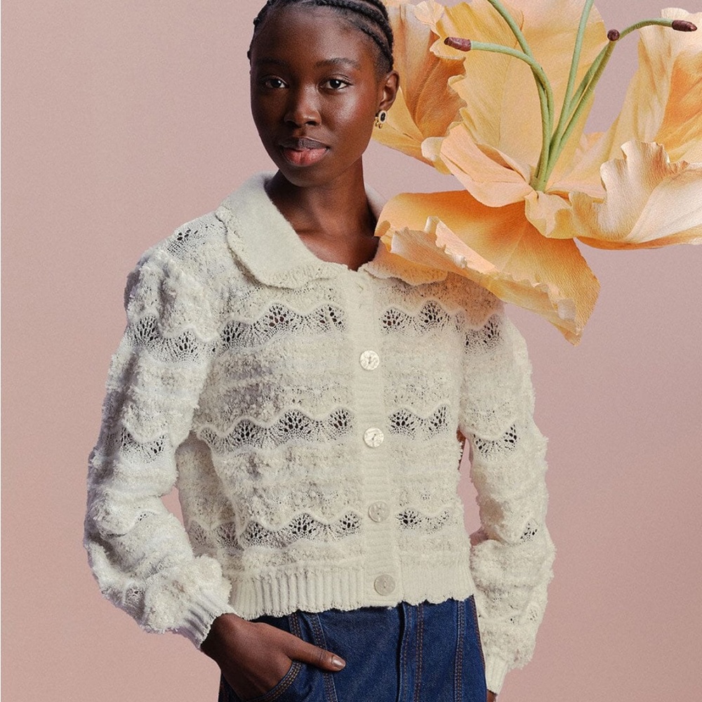 FARM Rio Cream Textured Women's Jacket